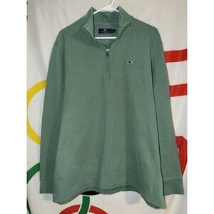 Vineyard Vines 1/4 Zip Pullover Sweatshirt XL Green